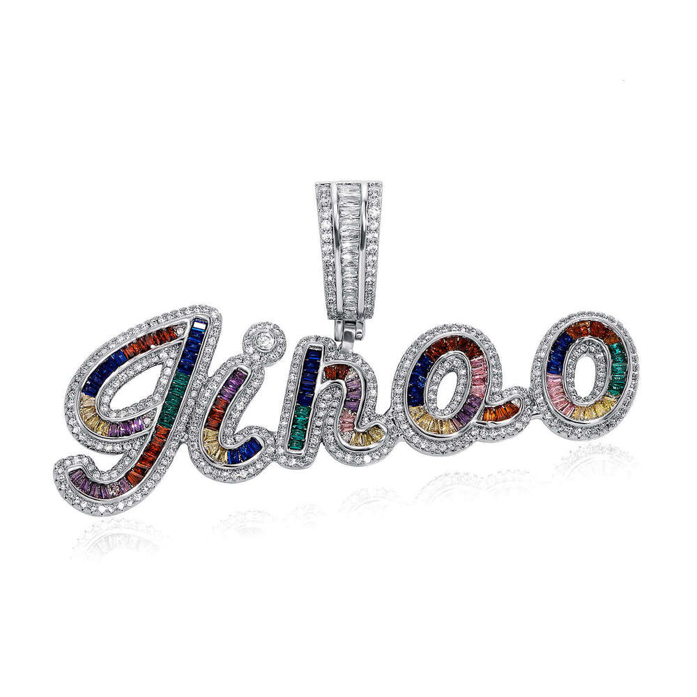 Jin Ao Fashion DIY Colorful Letter Pendant INS Trend High-end Design Couple Name Combination Necklace