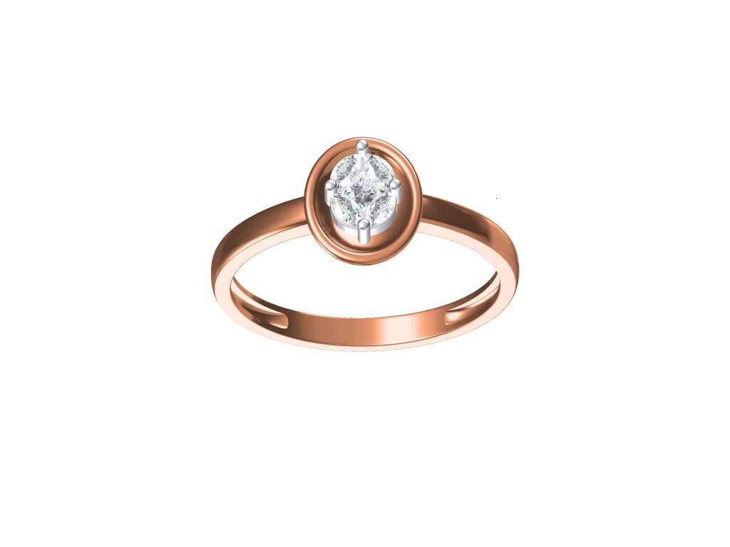 High Premium Quality Cheap Price High 18K Rose Gold Plated Diamond Engagement Ring Elegant Design Anniversary