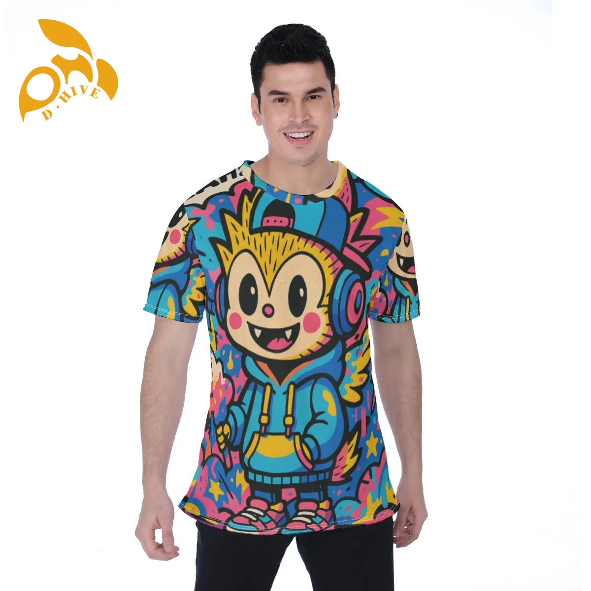 free shipping of customized fashionable All-Over Print Men's T-shirt | Birdseye with exquisite Round neck High-quality design Sports comfortable