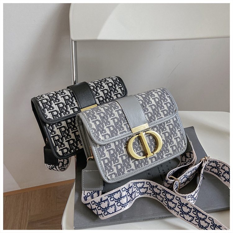 Free shipping new designer Shoulder Bags for womans ladies flap lady fashion handbag womenWide shoulder strap small square bag crossbody Underarm messenger bag