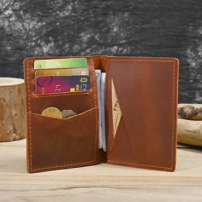 Luufan Genuine Leather Short Wallet Men Wowen Simple Design Purse Holder Change Coin Purse Male Mini Clutch Wallets Z250621