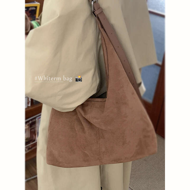 Autumn Suede Underarm for Women 2024 New Simple Tote designer bag Casual Large Capacity Shoulder Bag