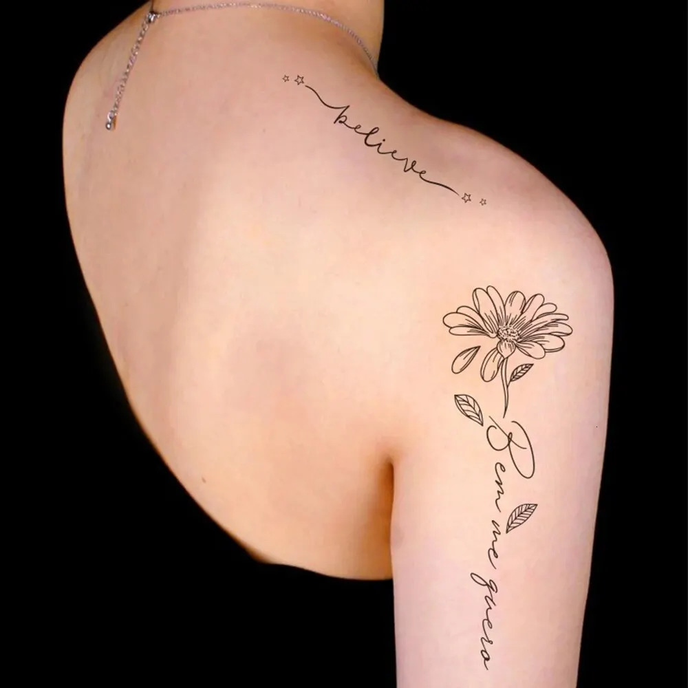 Tattoo Sticker Disposable Herbal Juice Semi Permanent Waterproof Collabone Tattoo Sticker 30 Painless Safe Tattoo Patterns Sexy 250619