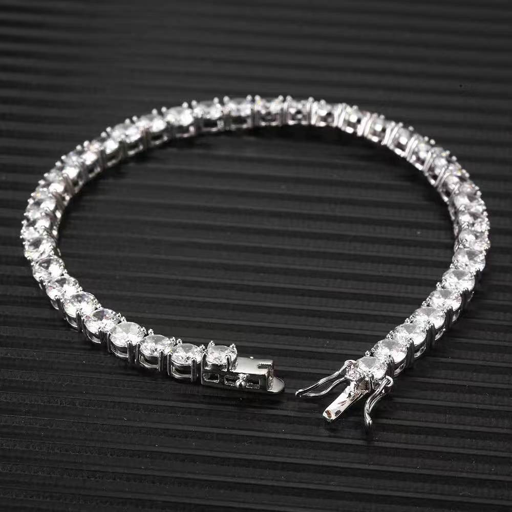 Tennis Chain For Men Women Jewelry hip hop 3mm 7-8 inch iced out diamond sterling sier 4mm 5mm woman tennis chain valentines day gift accessory