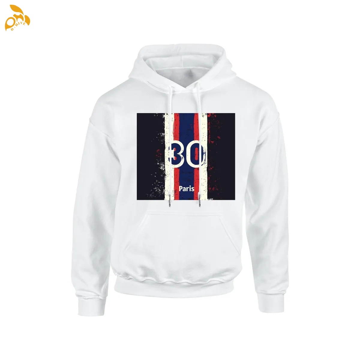free shipping of customized super trendy Ladies' polyester cotton hooded pocket sweatshirt is suitable for 260GSM with exquisite patterns from US