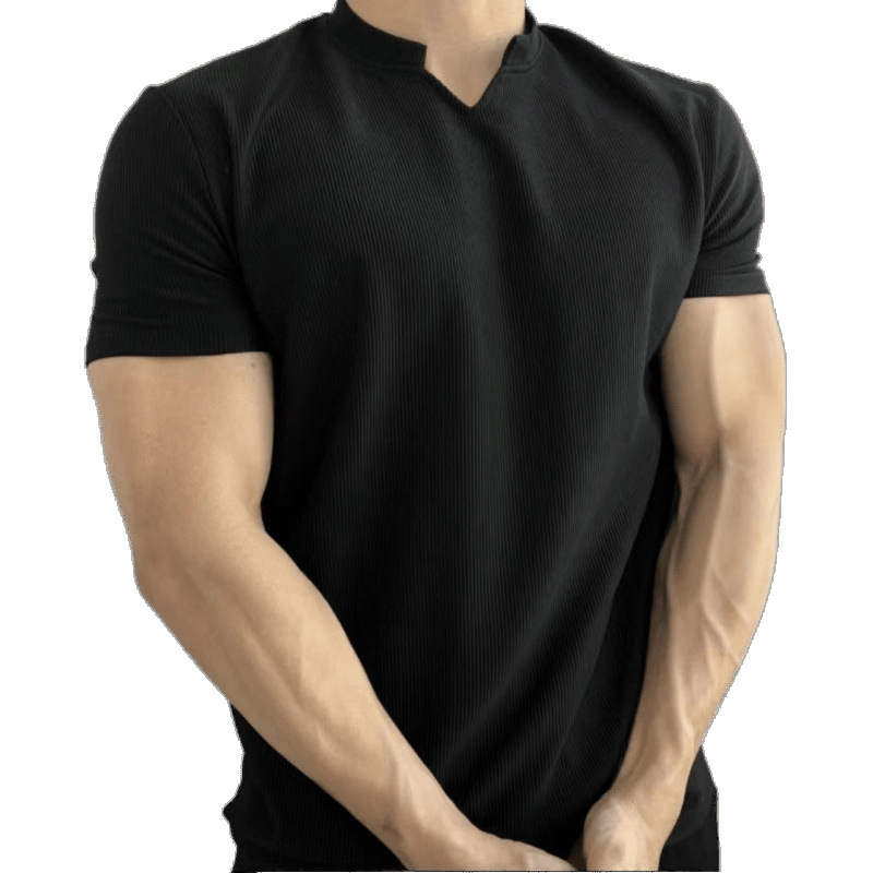 Cuff AdjustmentFitness Sports Short Summer New 280g High-Quality Texture Anti-Wrinkle Quick-Dry T-Shirt
