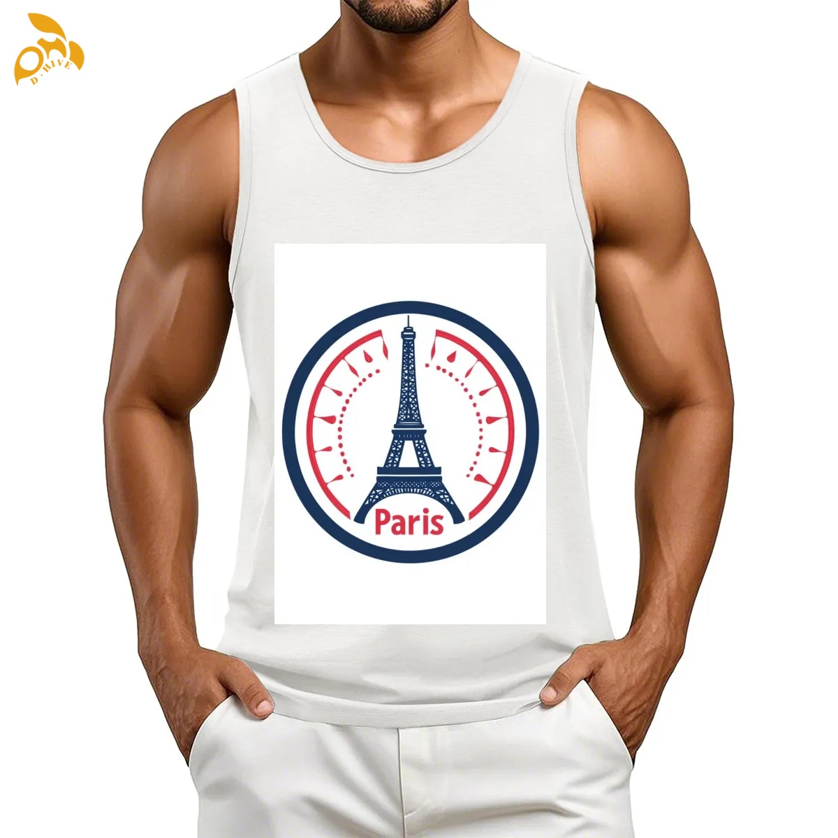 free shipping of customized Sports ventilation American men's polyester vest with exquisite patterns from US