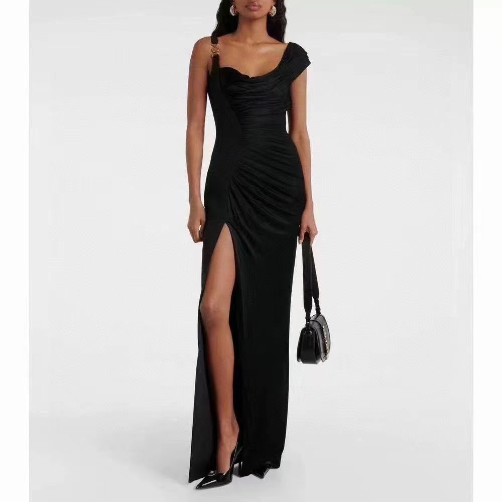 Summer Luxury Brand Designer Dress Fashion Letter Printed Dress Women's Slim Fit Quick Drying Mini Dress American Women's Clothing S-XL