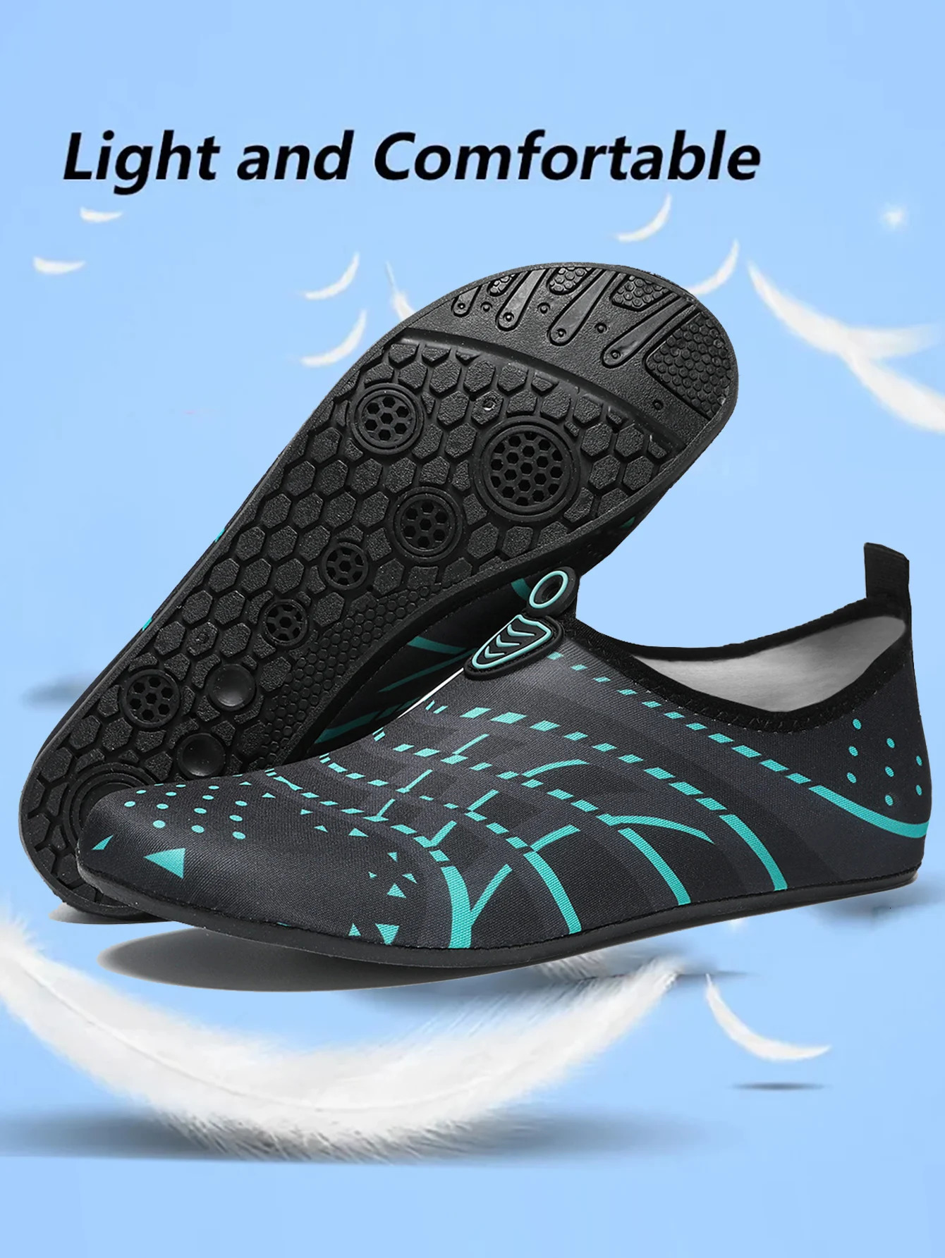 Men Beach Aqua Sock Swimming Water Sport Barefoot Sneaker Gym Yoga Fitness Dance Swim Surfing Diving Snorkeling Shoes 250612
