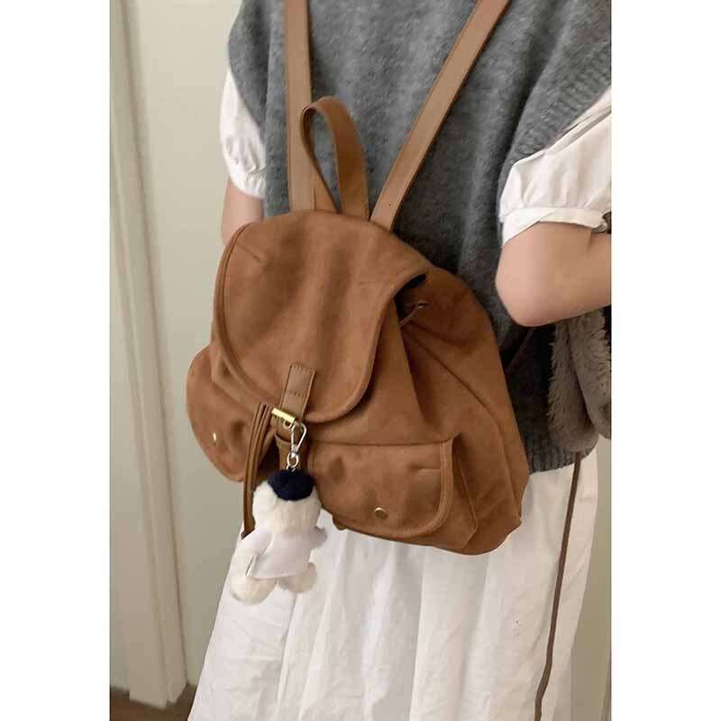 designer bag Korean Style Simple Large Capacity for Women 2024 New Niche Design Casual Versatile Commuter Backpack
