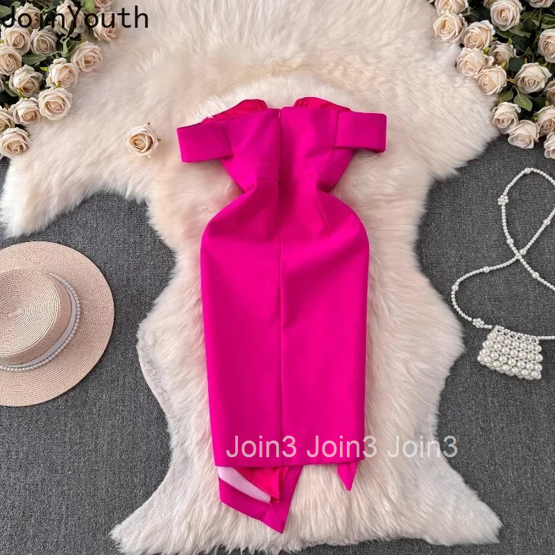Party Dress Womens Clothing Backless Temperament Robe Femme 2025 Vestidos De Mujer Sleeveless Tunic Split Bodycon Mini Dresses