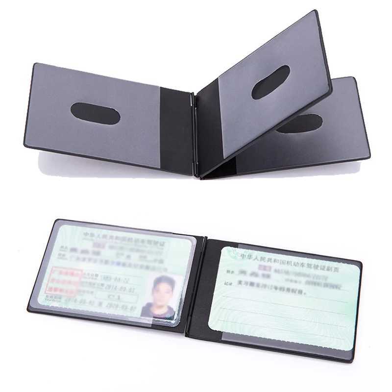 3 Cards Aluminum Thin Driver License Cover Car Driver License Holder Document ID Case Photo Card Pockets Card Wallet Z250621