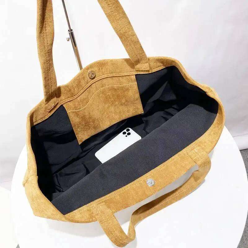 Designer bags Faux Suede Large Capacity Tote Bags For Women Designer Handbag And Purse 2025 New In Vintage Underarm Shoulder Shopping