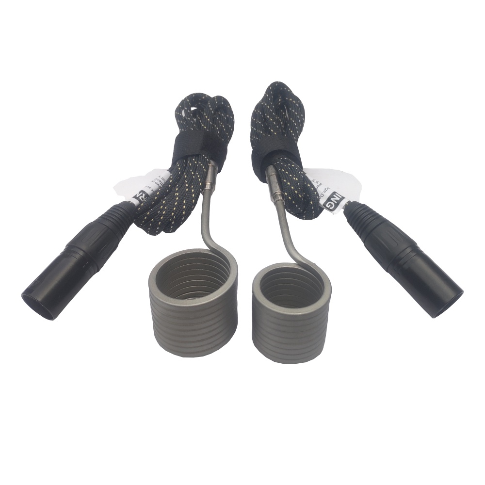 wholesale 10 Wrap 25/30mm Axial Heating Coil with 5 Pin XLR Male Plug and K Type Thermocouple For E Nail Electric Digital PID Controller