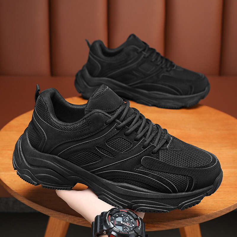 Summer Men's New Breathable Mesh Men Korean Style new Trendy Versatile Thick Sole Sneakers Casual Dad Shoes