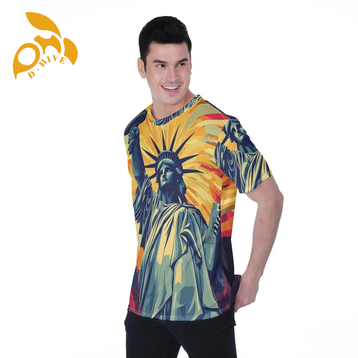free shipping of customized fashionable All-Over Print Men's T-shirt | Birdseye with exquisite Round neck High-quality design Sports comfortable 