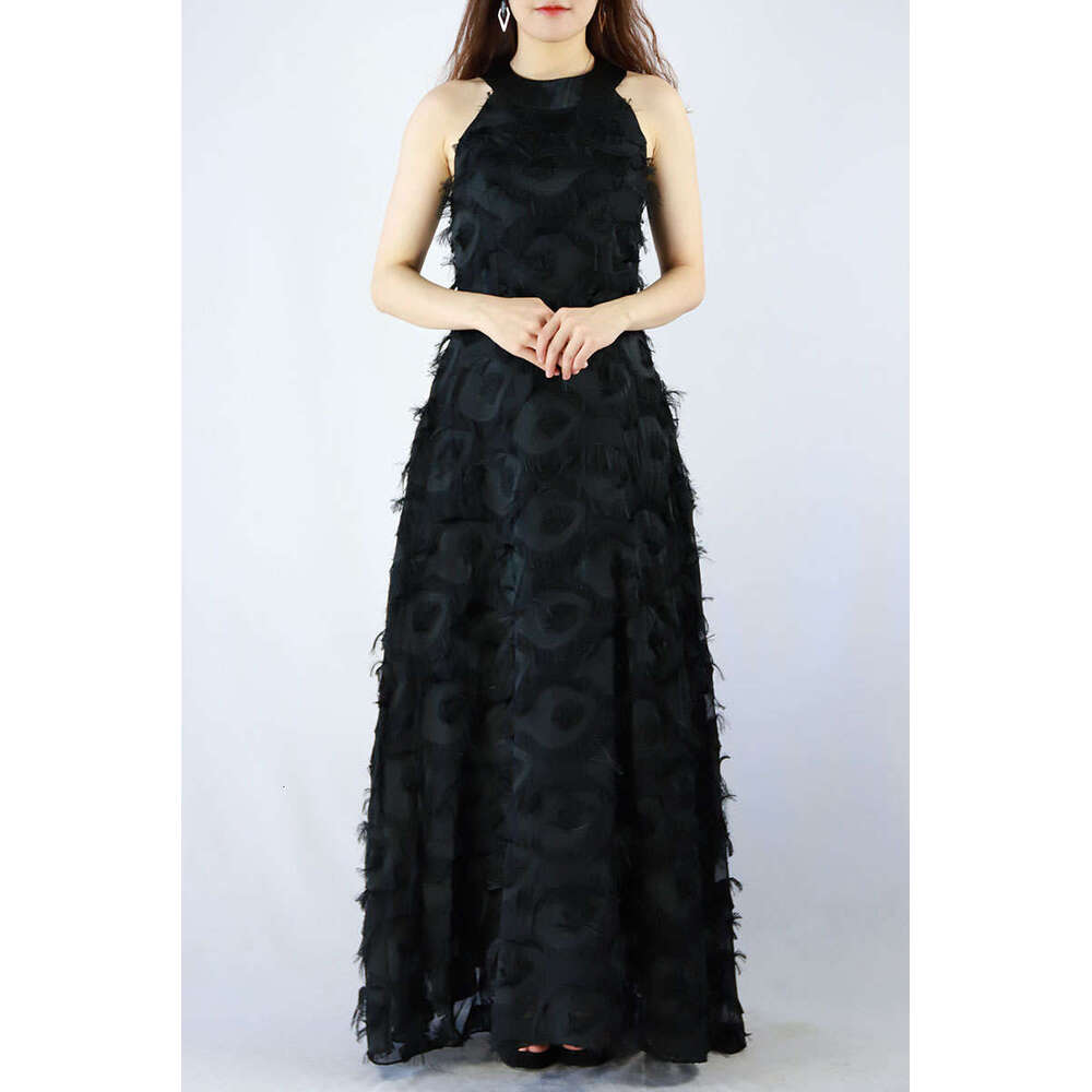 White Skirt Maxi Skirt TANSSHOP New Tassel Feather Halter Neck Off Shoulder Slim Fit Floor Length Summer Dress Long Skirt