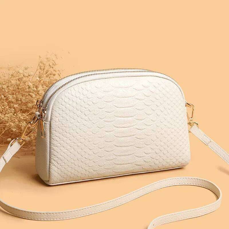 Fashion 100%Genuine Crossbody Sac Simple Women's Designer Handbag High Quality Cow Leather Small Shoulder Messenger Bag