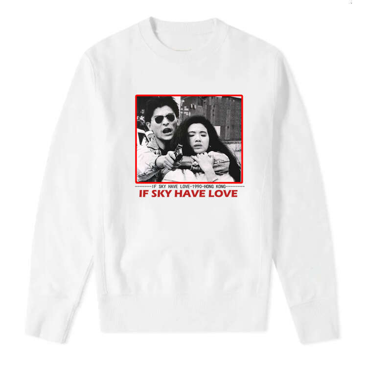 Era Classic Movie "Love Actually" Collaboration Long Sleeve T-Shirt with Andy Lau from Hong Kong Films Crew Neck Sweatshirt
