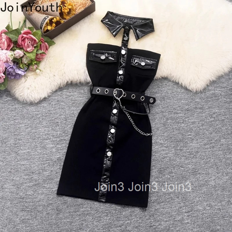 Temperament Robe Femme Summer Dresses Womens Clothing Single Breasted Backless Sexy Bodycon Mini Dress 2025 Vestidos De Mujer