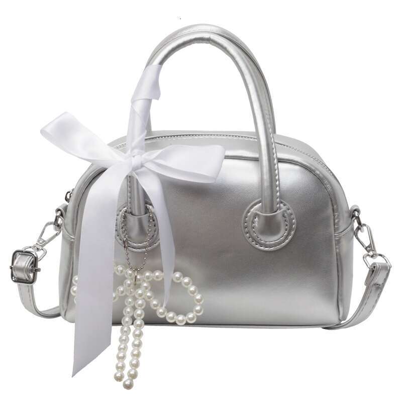 Korean Style Handheld Bowling Ball designer bag Women's 2024 New Trendy Fashion Versatile Crossbody Small Square Bag