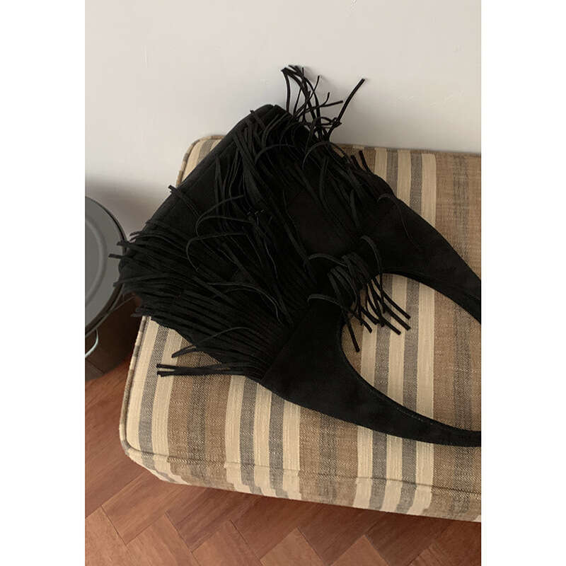 designer bag Milad Style Autumn Tassel for Women 2024 New Suede Tote Large Capacity Underarm Bag