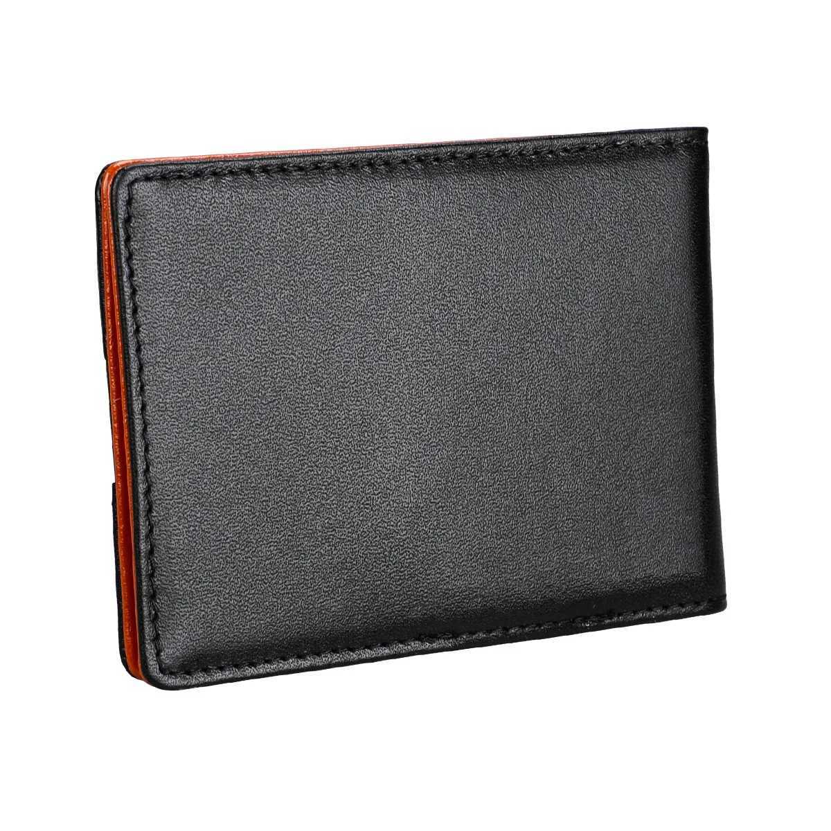 hot sale RFID genuine leather short wallets high quality ID holders small mini wallets men money clip Z250621