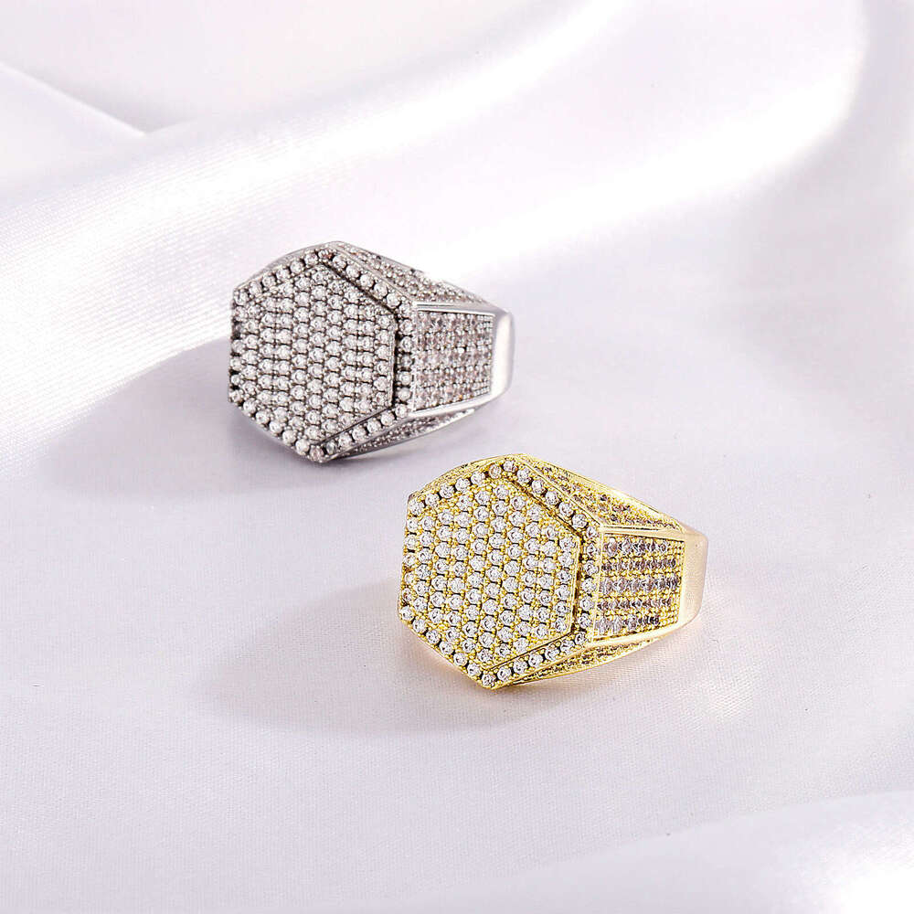Exaggerated Personality Open Ring Fashion Trend Polygonal Wide Design Jewelry Gold Australia