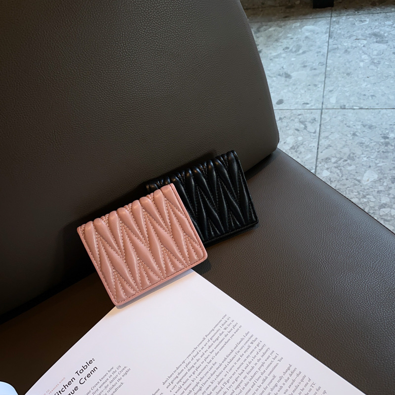 Free Shipping Designer Wallet For Women Compact High-end Exquisite Leather Ultra-thin Multi Slot Integrated Small Card Bag Trendy