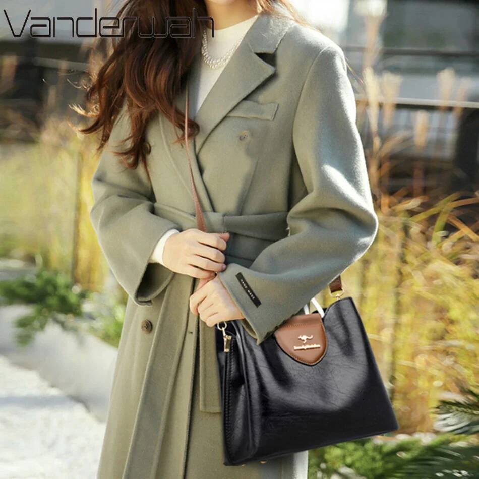 DHGM Genuine Brand Tote Bag Leather Designer Handbags High Quality Ladies Crossbody Hand Bags for Women