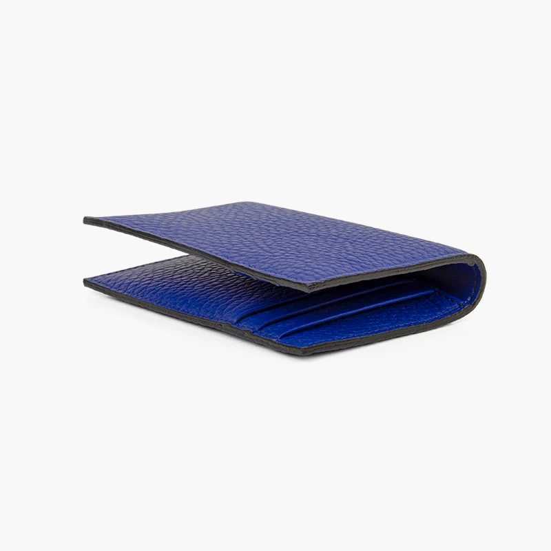 Donna-in Genuine Leather Blue Card Holder for Women Men Leather High Quality Card Holder Protective Card Z250621