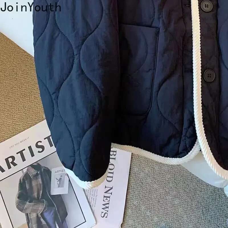 Korean Parkas Cute Bear Embroidery Oversized Jackets 2025 Ropa Mujer Fall Winter Clothes Casual Fashion Warm Vintage Coat Tops