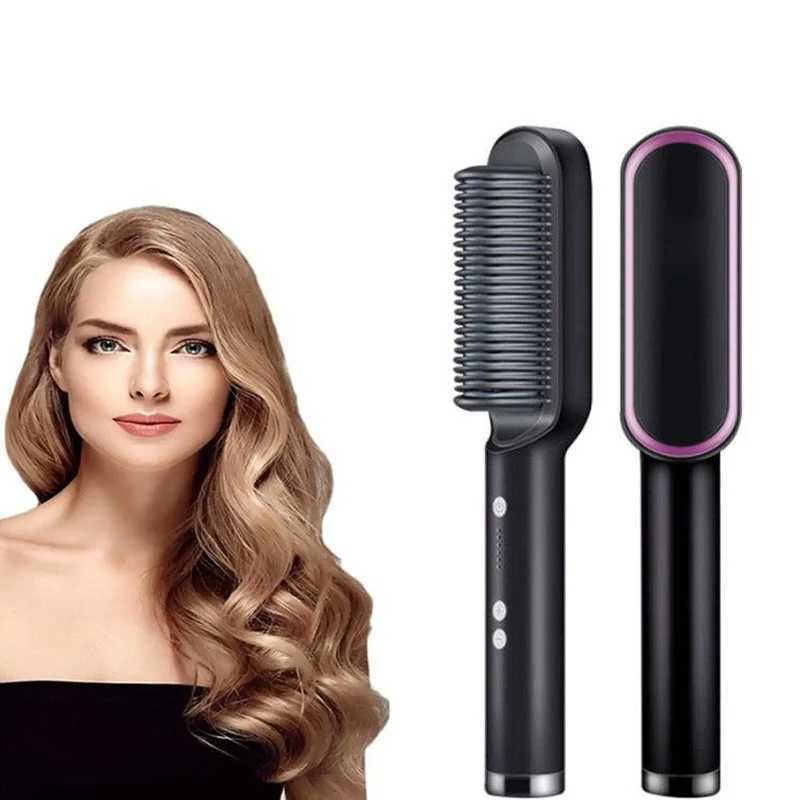 New Beauty Trends Hair Care and Styling Appliances Scalp Massage Hair Growth Comb Electric Hairbrush Hair StraightenerXJ250621