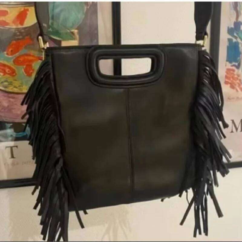 New Woman Shoulder Fashion Tassel Handbag Pu Small Square Soft Leather Crossbody Bag For Girl Sac A Main 2025/06/22