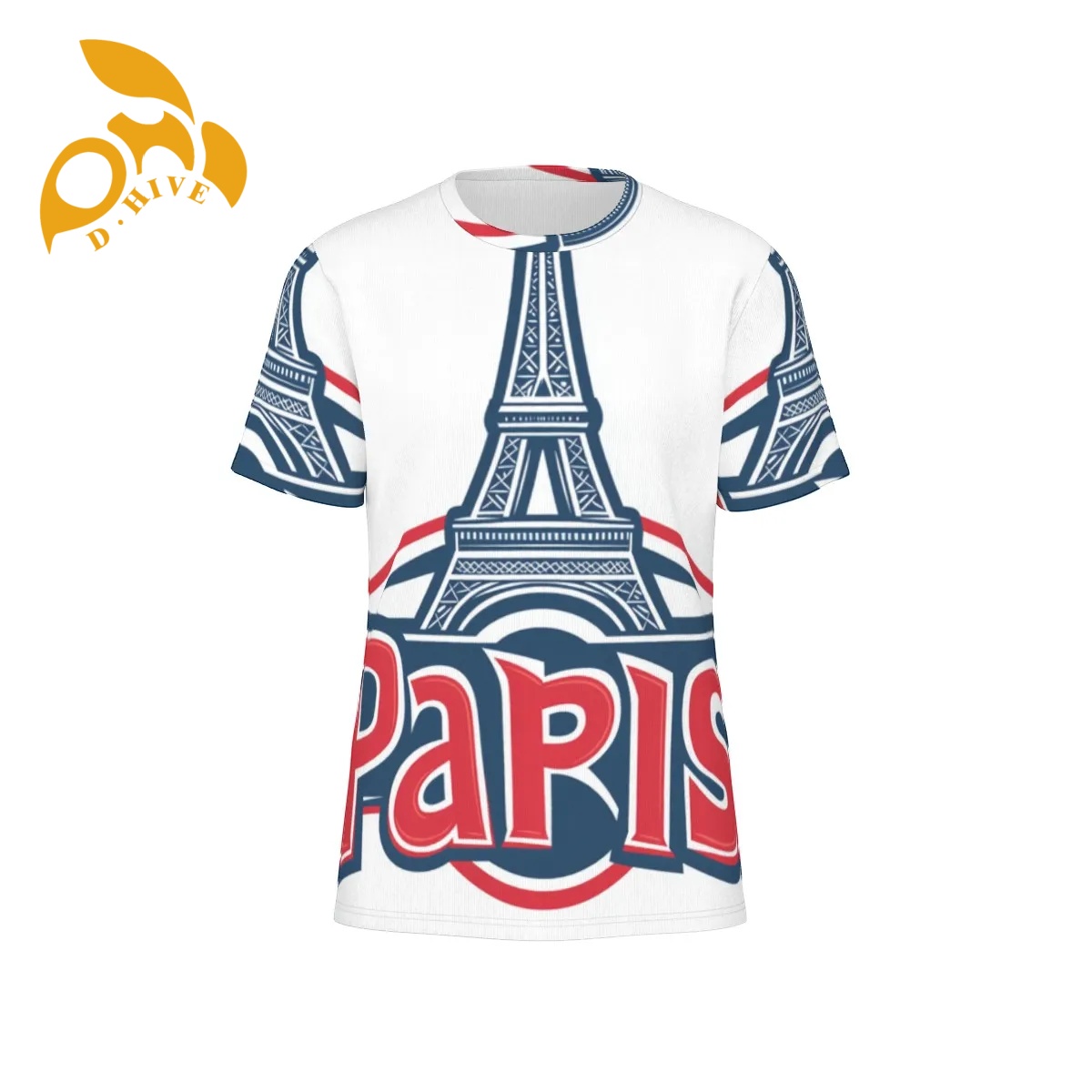free shipping of customized fashionable All-Over Print Men's O-Neck T-Shirt | 190GSM Cotton | Birdseye with exquisite Round neck High-quality com