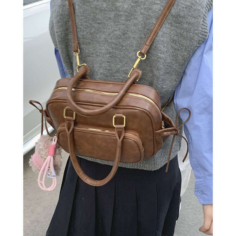 designer bag Textured Handbag Small Bag for Women 2024 New Simple Multifunctional Casual Backpack