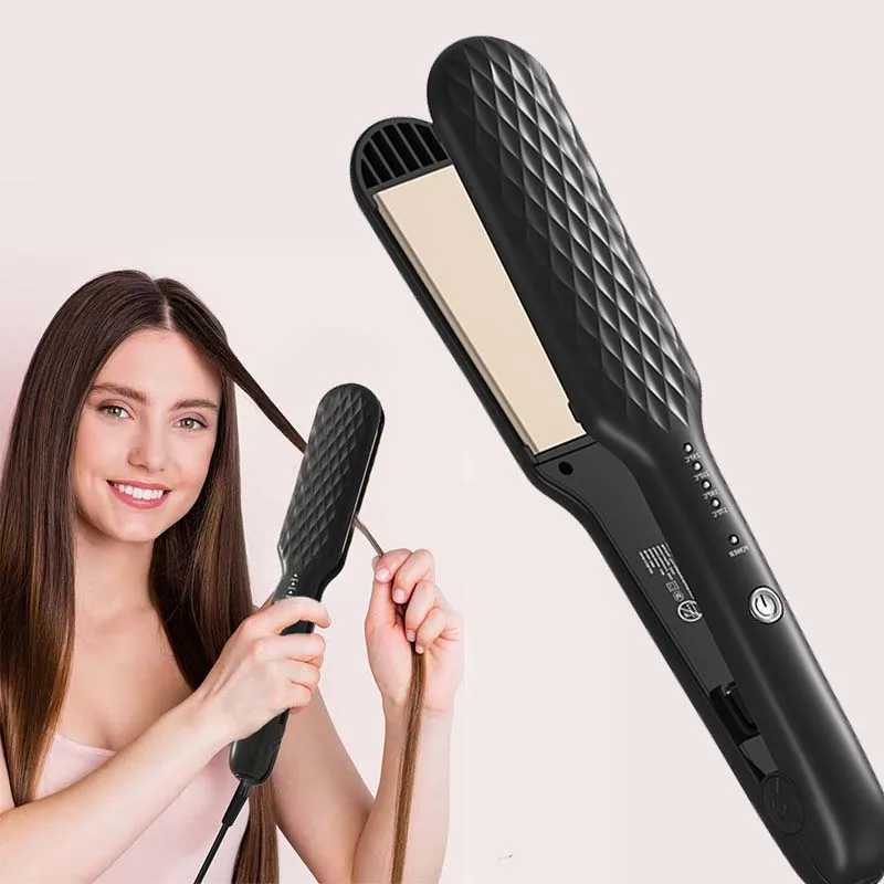 Professional Negative Ion Hair Styling 4 Speed Hair Straightener 2 In 1 Fast Heating Ceramic Flat Iron Hair StraighteningXJ250621