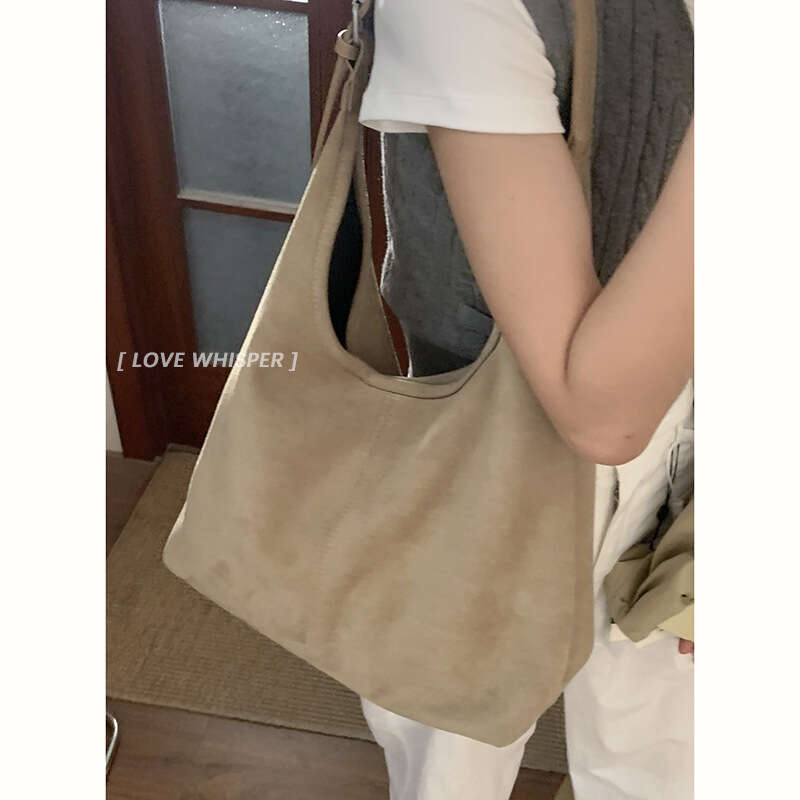 Autumn Suede Underarm for Women 2024 New Simple Tote designer bag Casual Large Capacity Shoulder Bag