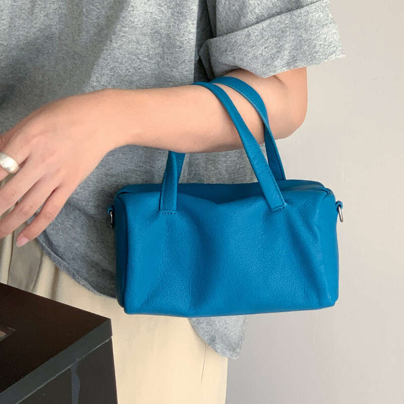 luxury bag Handbag women's shoulder crossbody bag deer pattern niche sheepskin pillow bag 2025 new dopamine genuine leather Boston bags