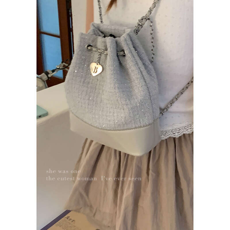 designer bag Women's Small Backpack 2025 New Summer Fashion Niche Bucket Versatile Commuter Chain Shoulder Bag