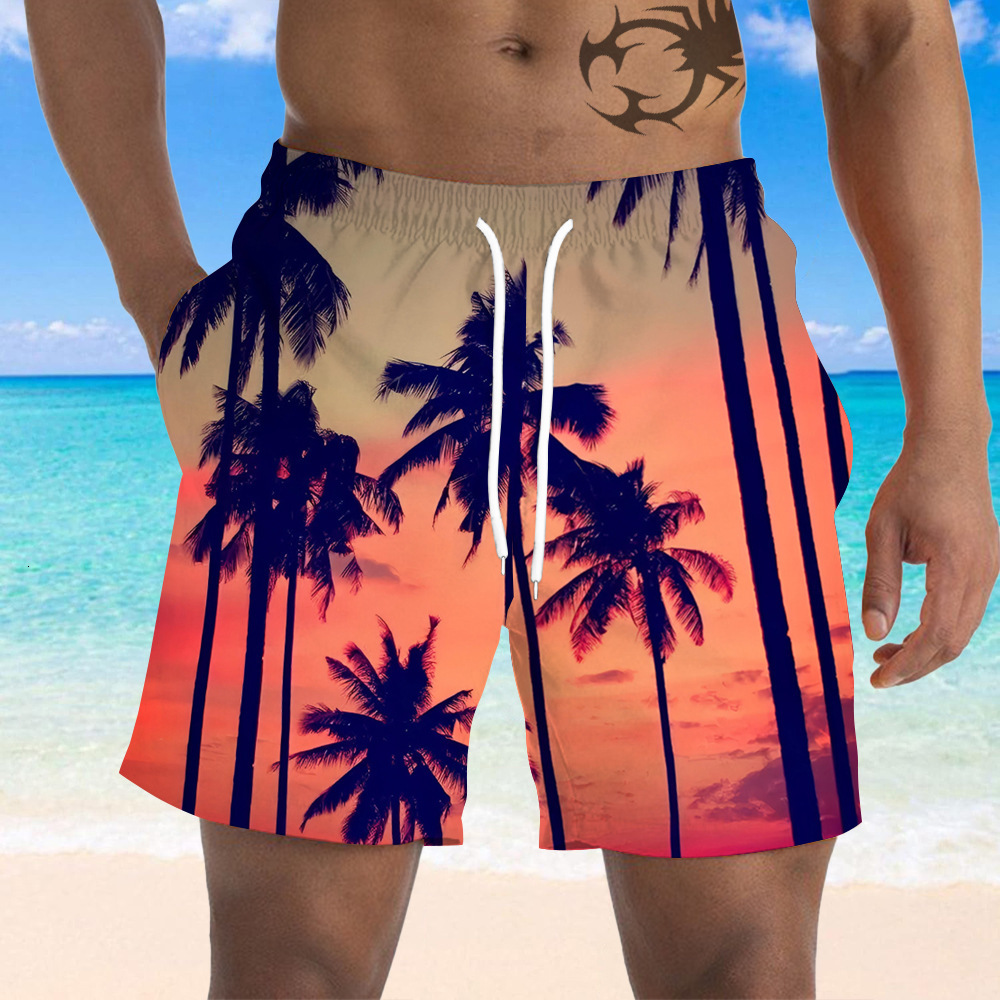 Free Shipping Designer Beach Pants2025 Cross-border Summer New European And American Loose Beach Shorts Summer Beach Surf Shorts 3D Print Quick-dry Sh