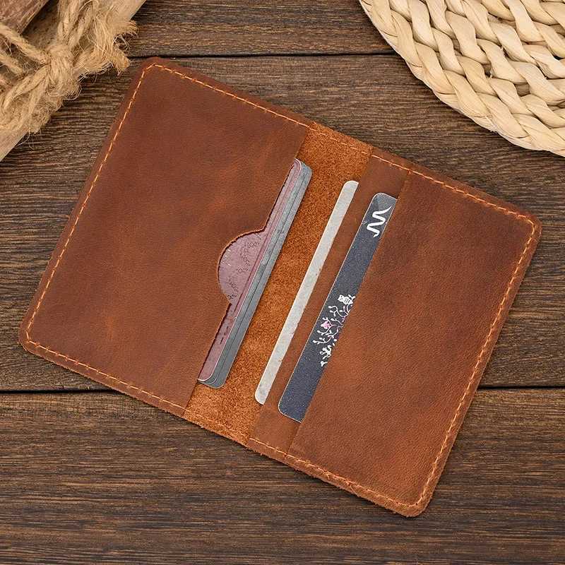 Luufan Genuine Leather Card Holder Purse Real Leather Rfid Card Case Clutch Wallets Slots For Men Women Mini Slim Short Purse Z250621