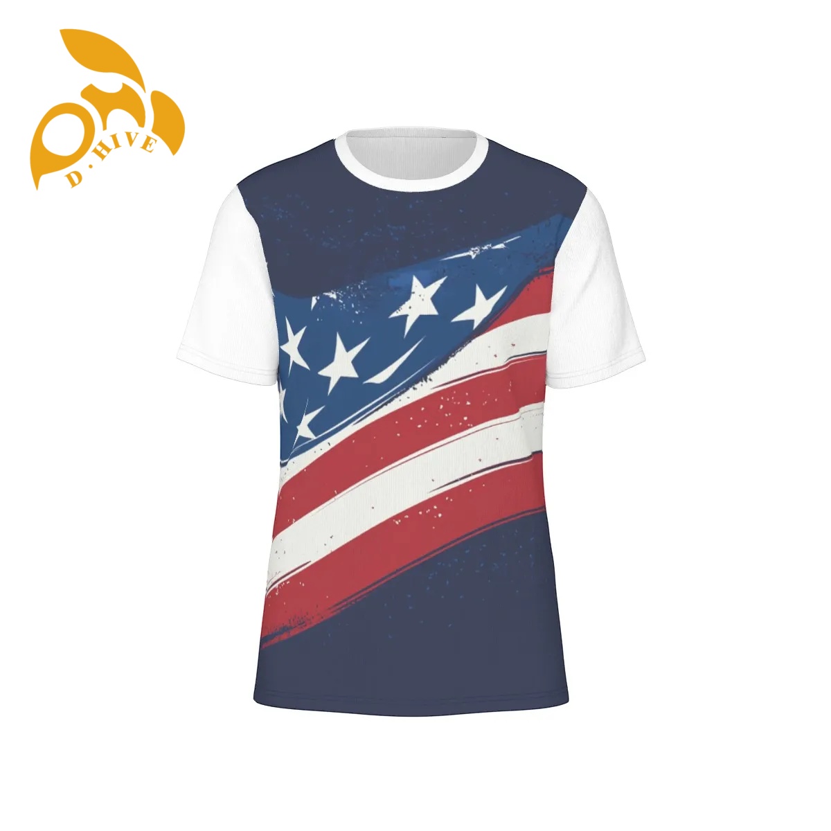 free shipping of customized fashionable All-Over Print Men's O-Neck T-Shirt | 190GSM Cotton | Birdseye with exquisite Round neck High-quality des