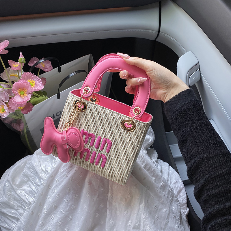 Free Shipping 2025 Luxury Trendy Woven Beach Bag for Women - Crossbody Shoulder Bag with Top Handle