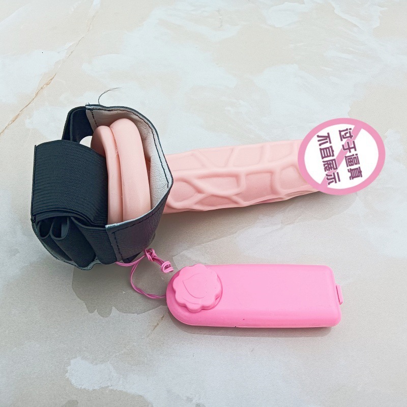 Unisex Wearable Vibrating Hollow Dildo Adult Sex Toy