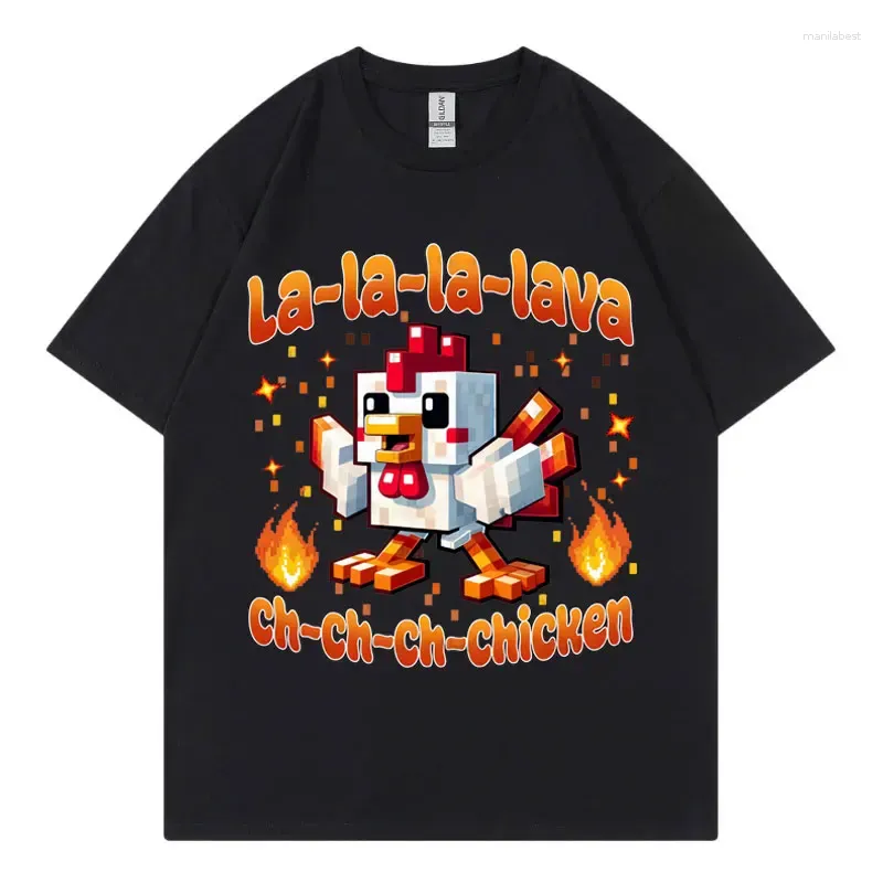 T Shirts Men's Lava Chicken Movie Funny Shirt Men Women Clothing Harajuku Cartoon Short Sleeve T-shirt Summer Fashion Casual Cotton T-shirts