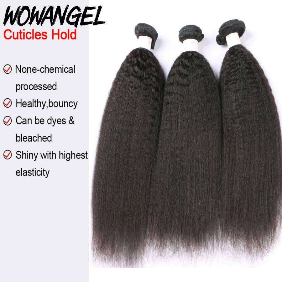 32 inch 5x5/6x6/13x4/13x6 HD Lace Frontal With Bundles Kinky Straight Yaki Human Melt Skins Hair Weave Extension