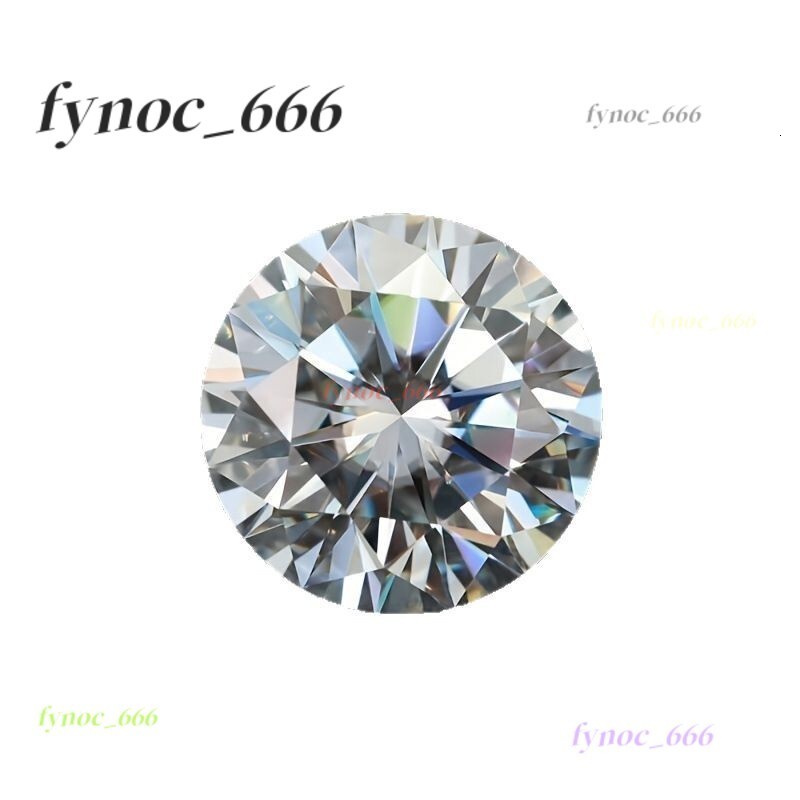 Moissanite Full Size Round Shape Hearts and Arrows Cut 25MM 50CT VVS1 D Color