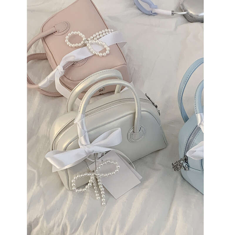 Korean Style Handheld Bowling Ball designer bag Women's 2024 New Trendy Fashion Versatile Crossbody Small Square Bag