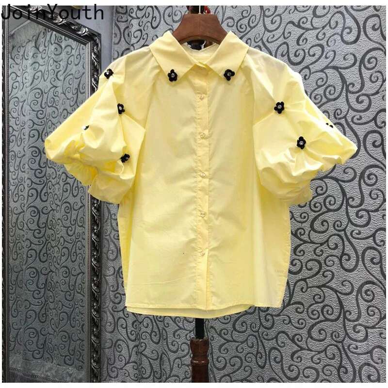 Joinyouth Blusas Mujer De Moda 2025 Womens Clothing Temperament Tops Femme Sweet Puff Sleeve Vintage Blouse White Shirts 27e751